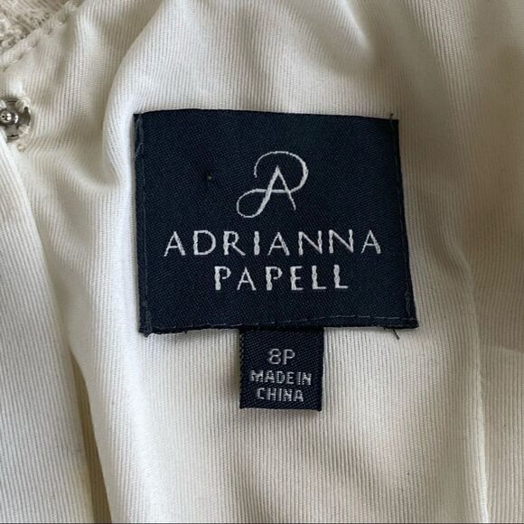 Adrianna Papell Cream Lace dress - Picture 6 of 11